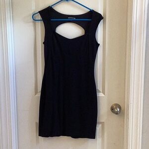 EXPRESS black dress.  Cutout back detail.  Size 2
